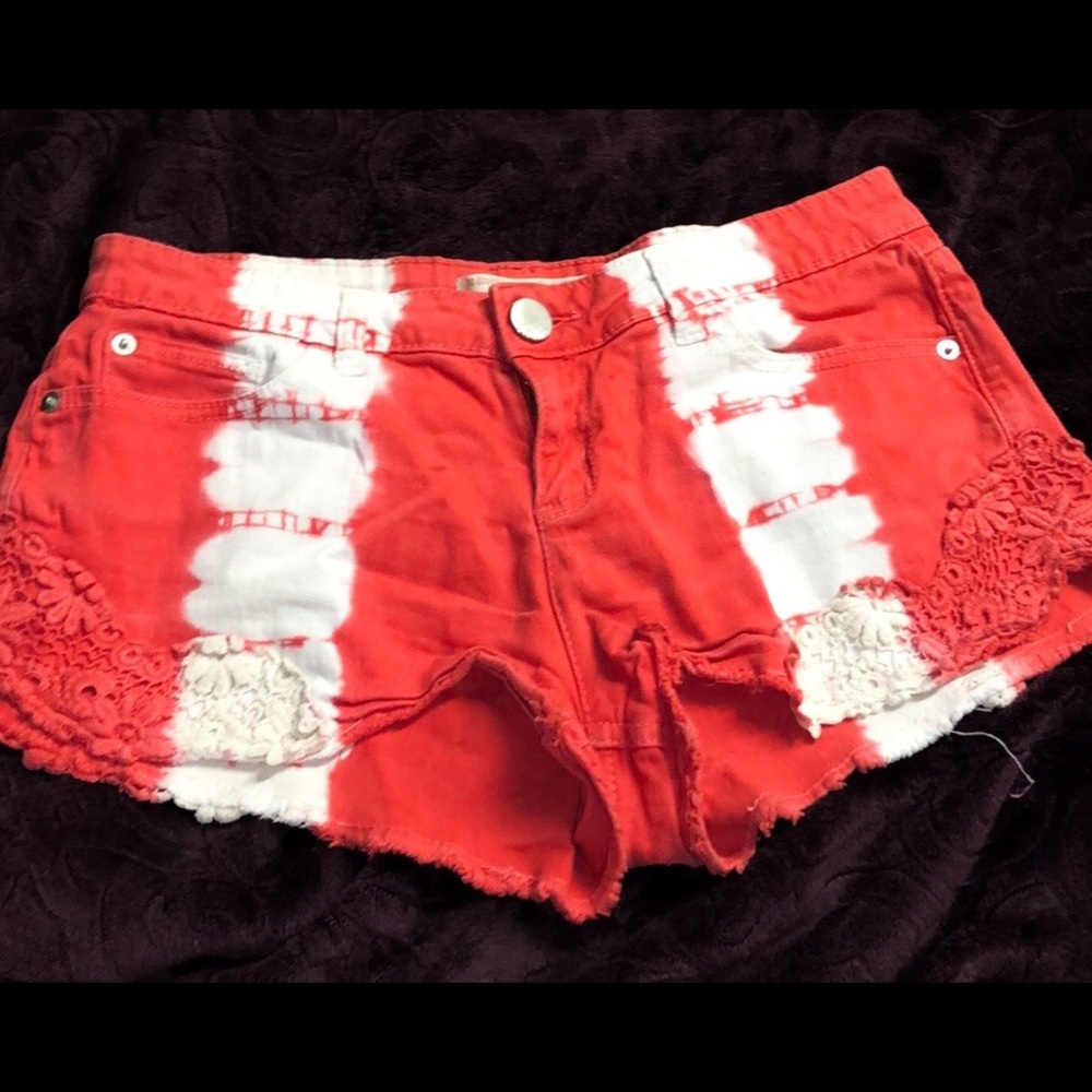 Tie dyed shorts